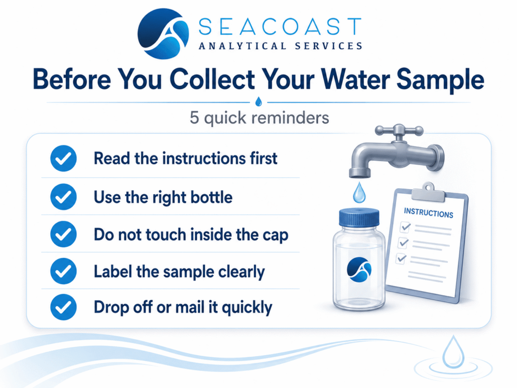 Before you collect your water sample